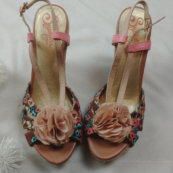 Seychelles Rogers Fabric Sandal Slingback Espadril - Picture 2 of 5